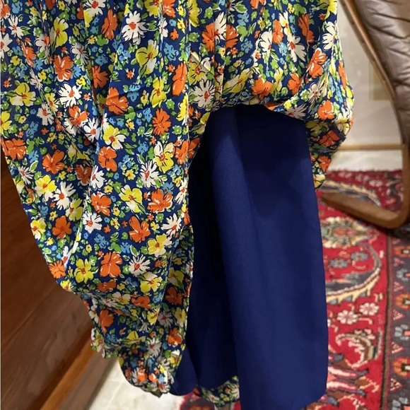 Anthropologie Sachin & Babi Floral A-Line Swing Dress Sleeveless Sz S Colorful - Picture 3 of 6